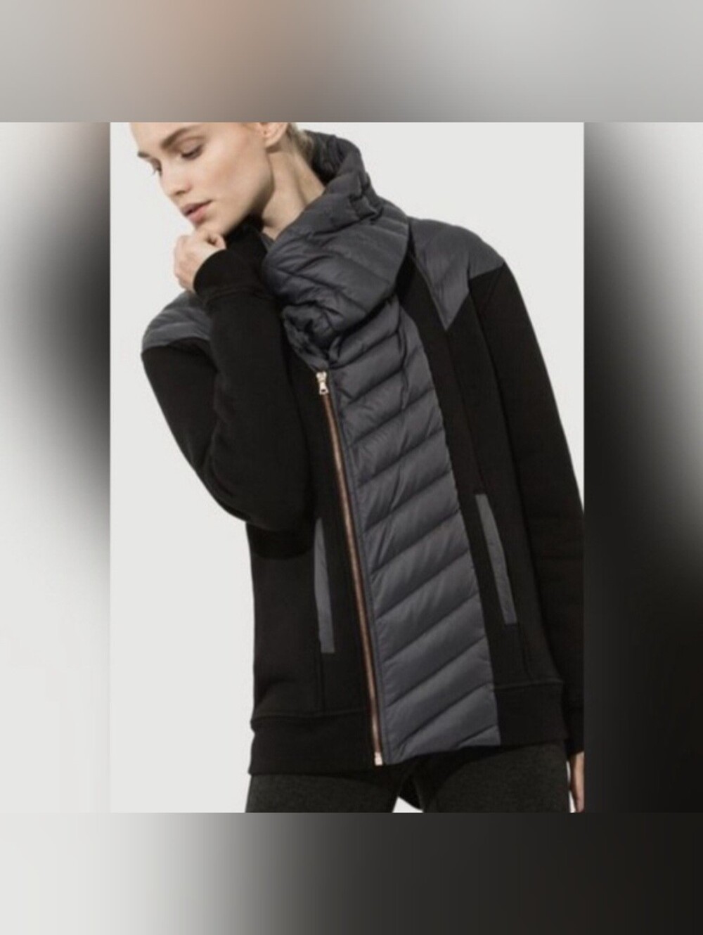 Kit And Ace Liberty French Terry Puffer Jacket/Coat Retail $368